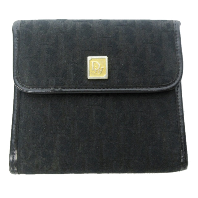 クリスチャンディオール Christian Dior トロッター 二つ折り財布 