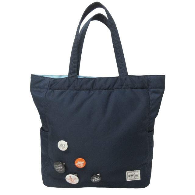 ポーター PORTER 美品 吉田カバン トートバッグ ハンドバッグ 缶バッチ 