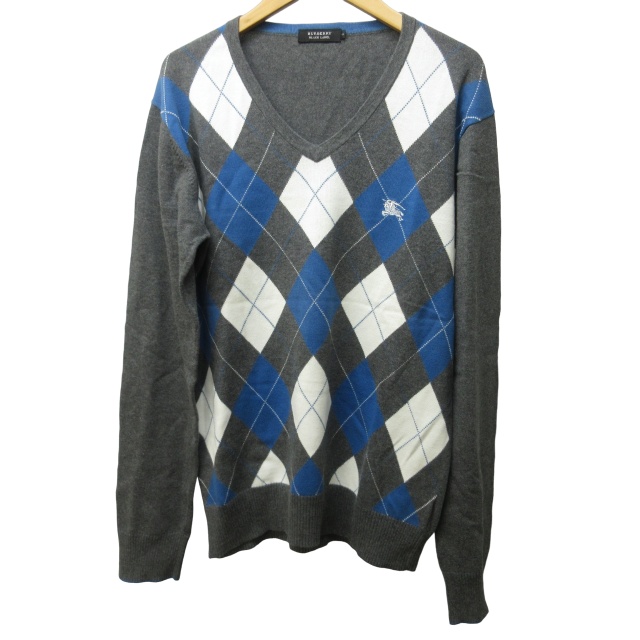 BURBERRY アーガイルセーター Mサイズ （BURBERRY LONDON バーバリー 