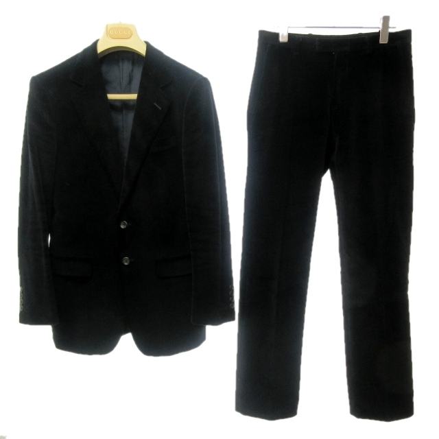 グッチ GUCCI ベロア セットアップ スーツ コットン テーラード  