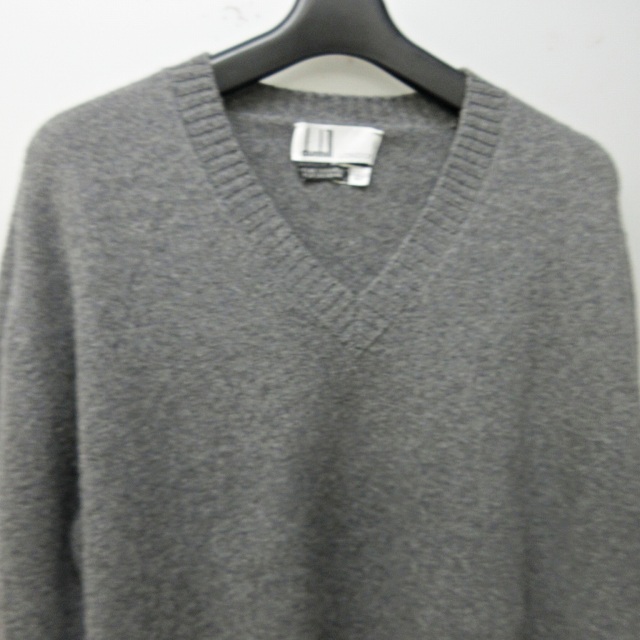ダンヒル dunhill スコットランド製 ニット セーター カシミヤ100％ V 