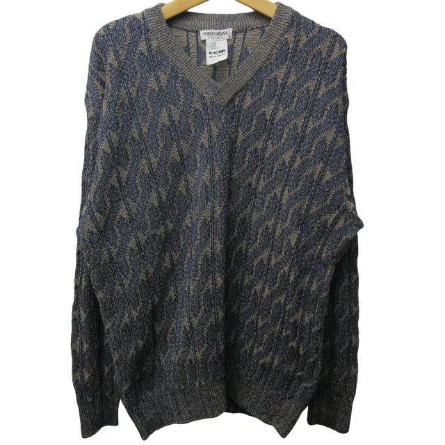 ジョルジオアルマーニ GIORGIO ARMANI 美品 コットン ニット セーター 