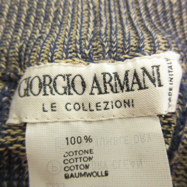 ジョルジオアルマーニ GIORGIO ARMANI 美品 コットン ニット セーター 