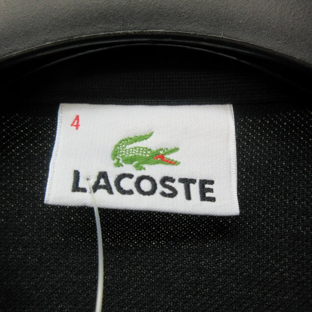 未使用品 ラコステ LACOSTE タグ付 ポロシャツ 半袖 鹿の子 ロゴ 