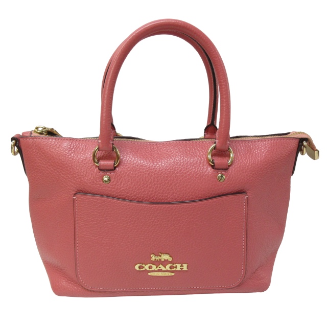 コーチ COACH ミニ エマ サッチェル レザー ハンドバッグ 手提げ ロゴ 