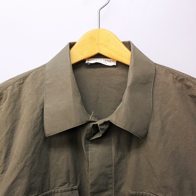 ボッテガヴェネタ BOTTEGA VENETA 19AW ワークシャツ 長袖 無地 
