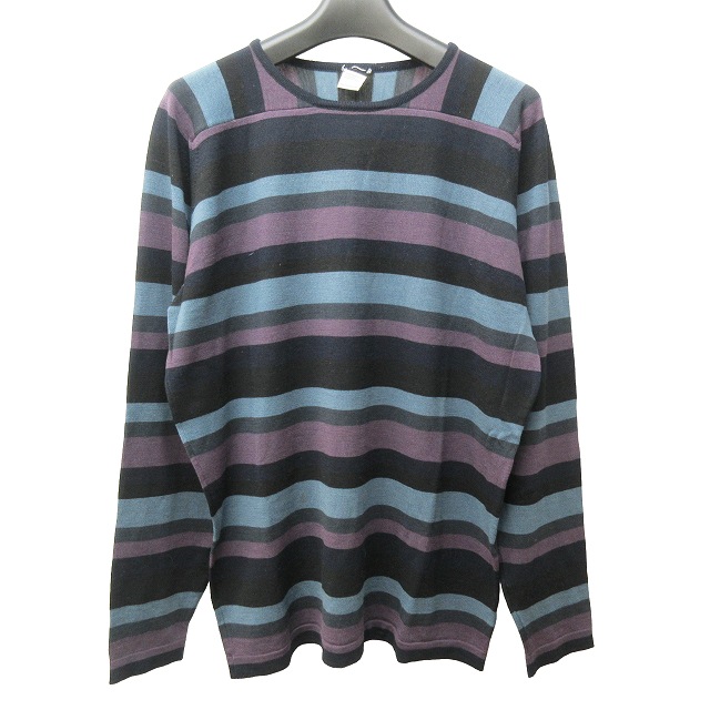 ジョンスメドレー JOHN SMEDLEY ニット セーター ボーダー ウール 長袖 