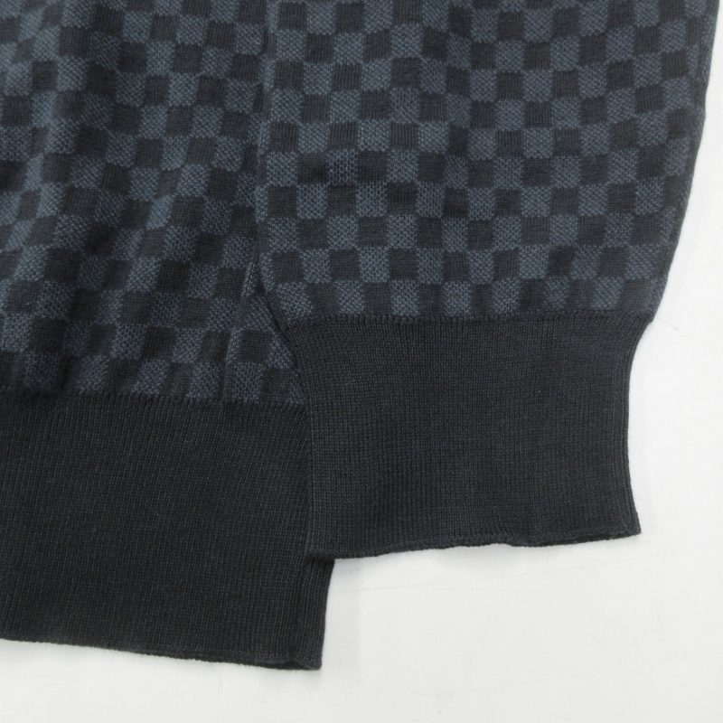 ルイヴィトン LOUIS VUITTON 美品 ダミエ ニット セーター チェック V 