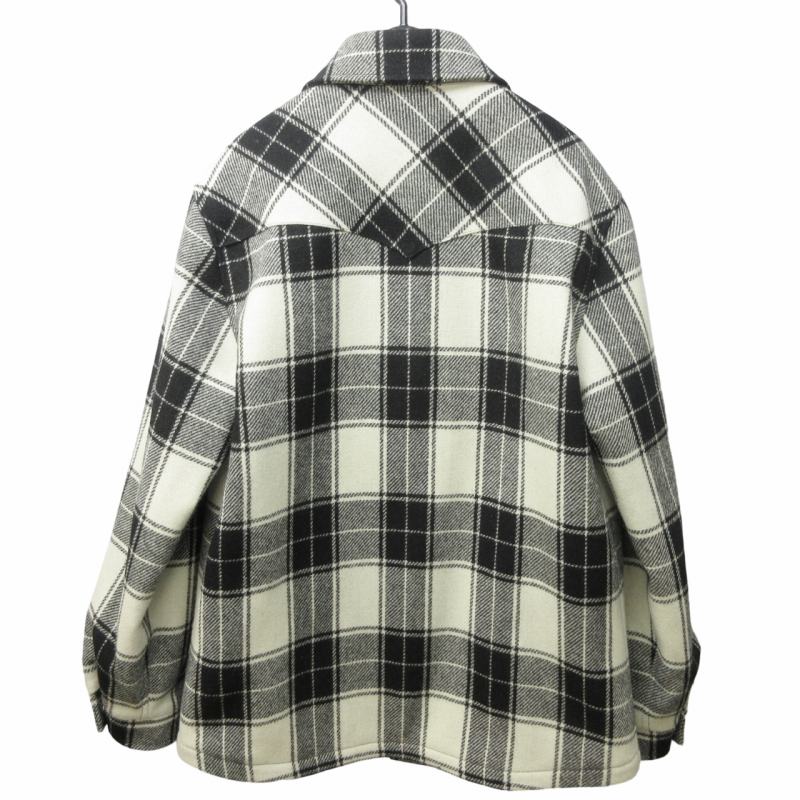 セリーヌ CELINE 小さいサイズ 21AW キルティングフランネルシャツ 