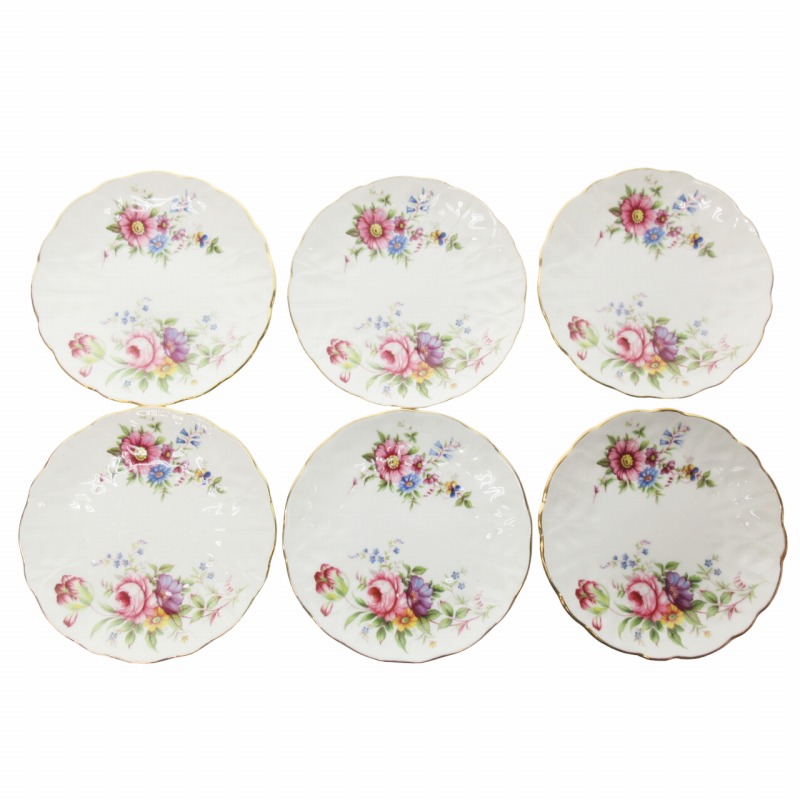 エインズレイ AYNSLEY プレート 皿 6枚セット 食器 花柄