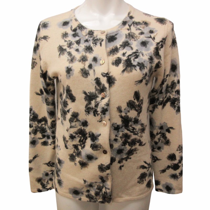 プラチナメイメイ PLATINUM mei-mei 美品 ニット カーディガン 花柄  