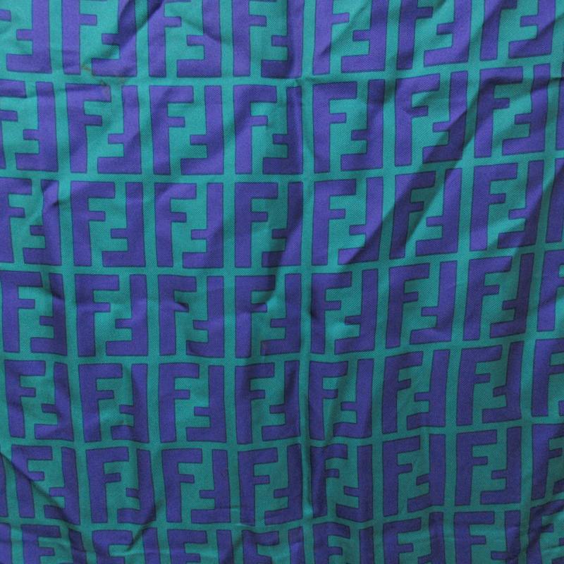 フェンディ FENDI スカーフ ストール 大判 ズッカ柄 シルク イタリア製