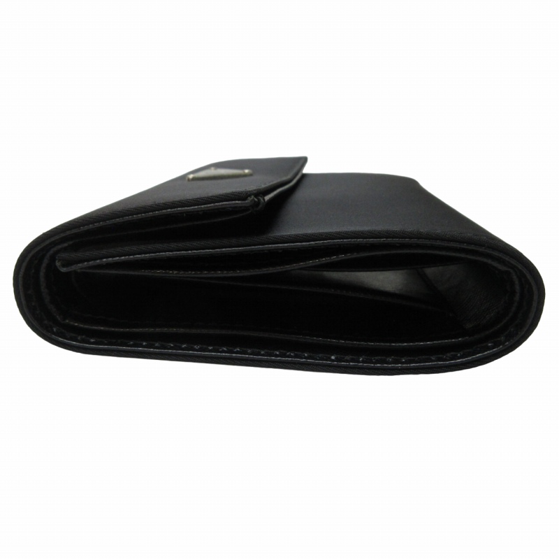 未使用品 プラダ PRADA タグ付き 三つ折り財布 ウォレット ロゴ 三角  