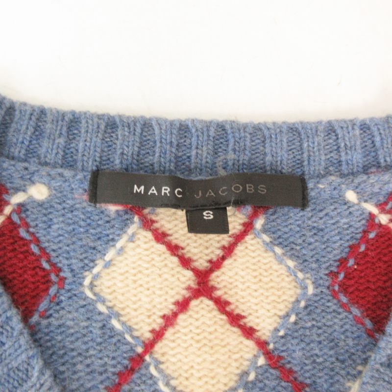 マークジェイコブス MARC JACOBS ニット ベスト アーガイルチェック