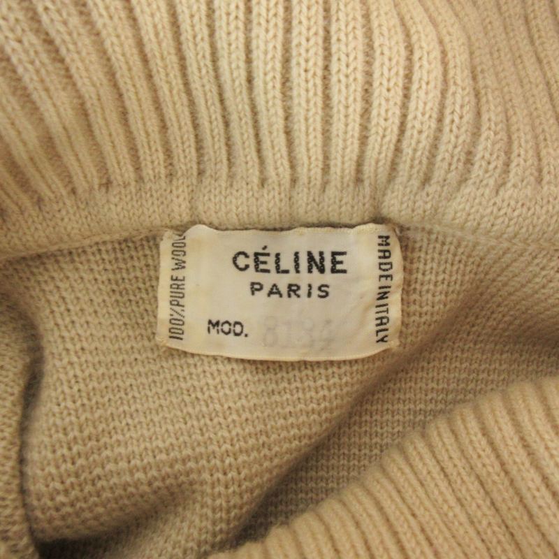 セリーヌ CELINE ヴィンテージ ニット セーター ロゴ 刺繍 セリーヌ CELINE ヴィンテージ ニット セーター ロゴ 刺繍