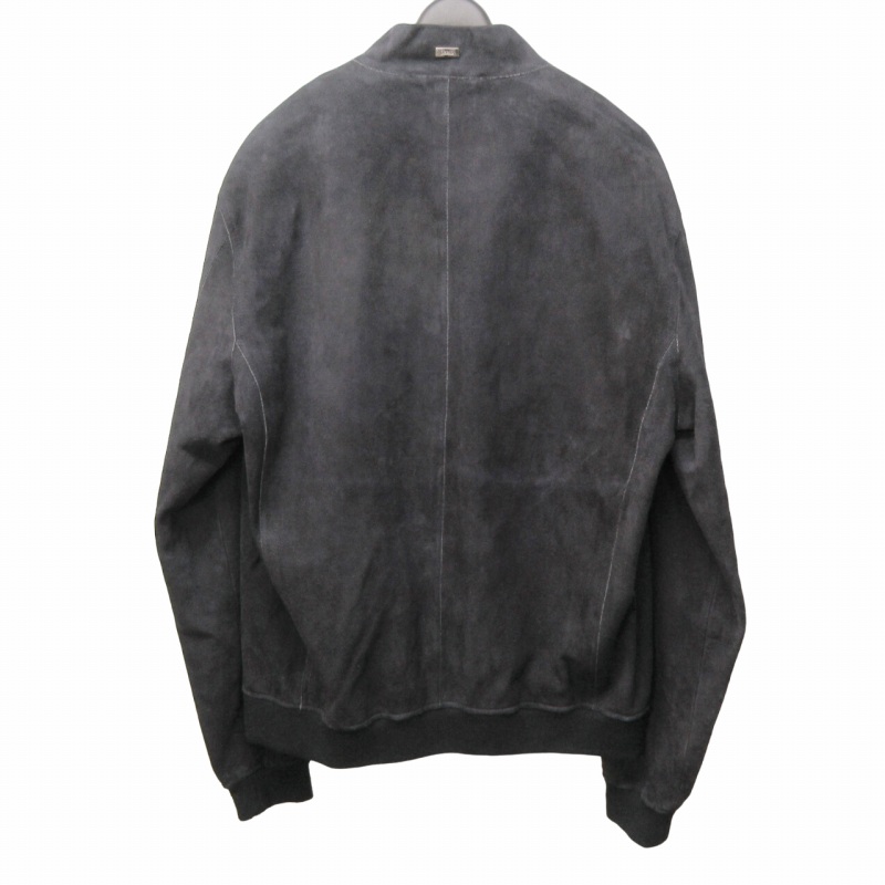 HERNO ゴートスエードレザーブルゾン PL0096U サイズ46 ブラック 