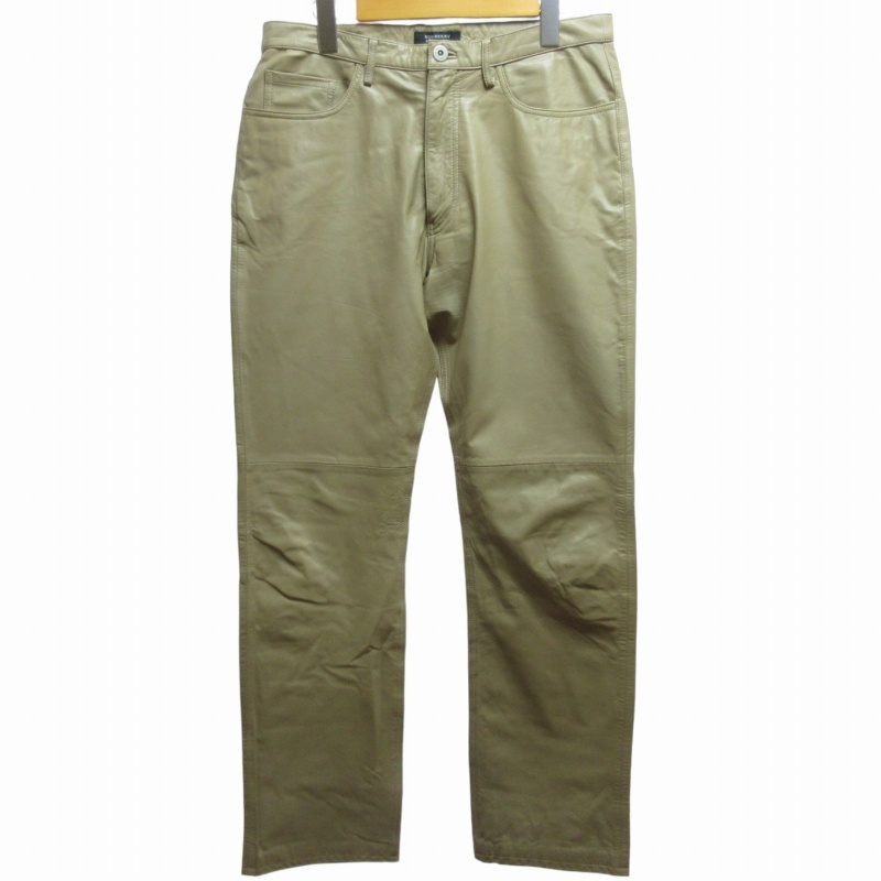 バーバリーブラックレーベル革パンツ(山羊)