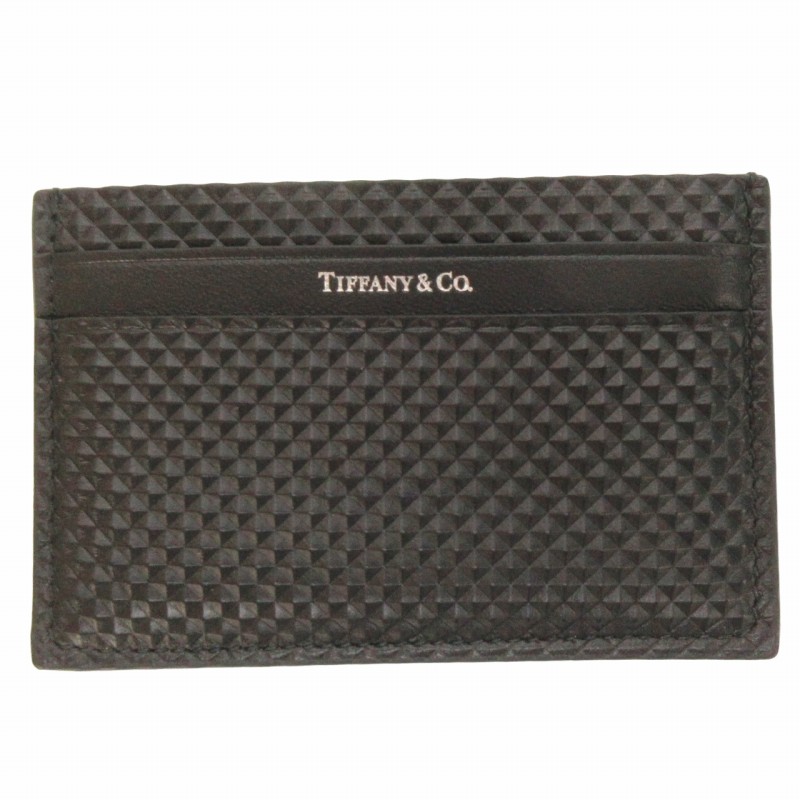 ティファニー TIFFANY & CO. 美品 ダイヤモンドポイント カードケース 
