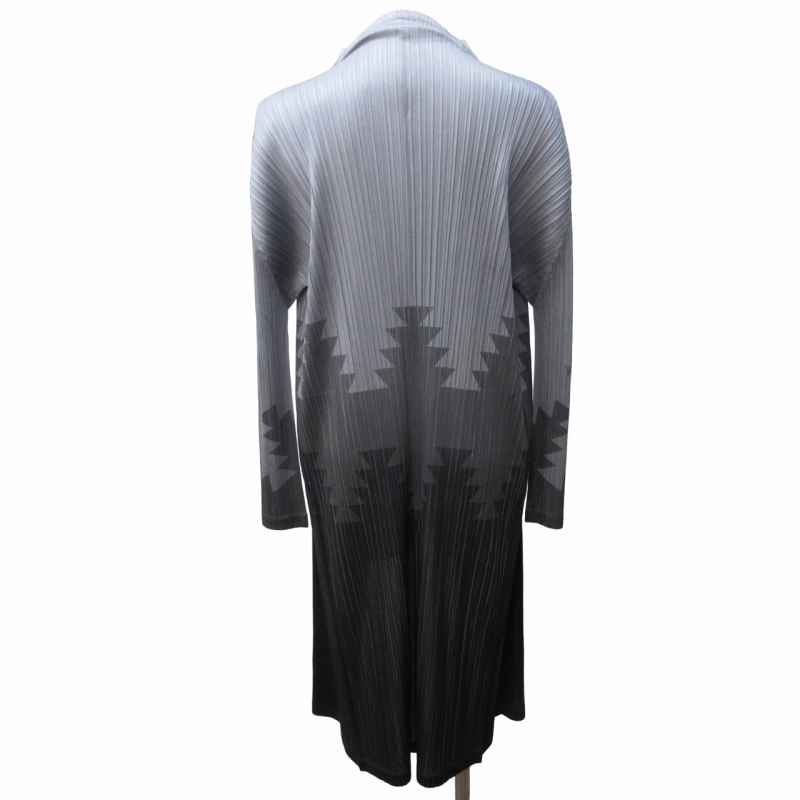 プリーツプリーズ PLEATS PLEASE イッセイミヤケ ロングカーディガン 