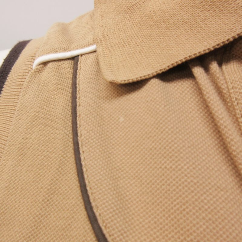 CELINE ノースリーブポロシャツ S ベージュ