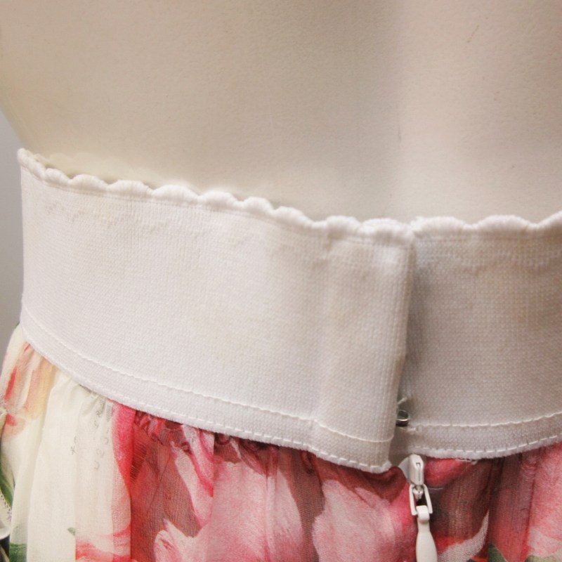 DOLCE&GABBANA シルク　フリル　スカート DOLCE&GABBANA シルクフリルスカート