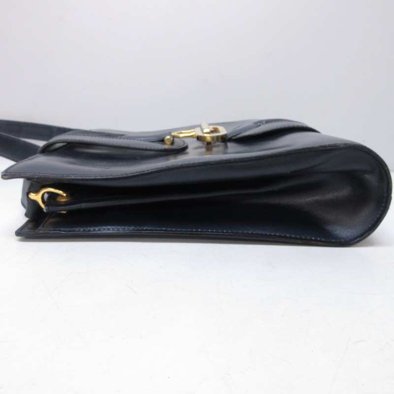 GUCCI オールドグッチ ネイビー スクエア ショルダーバッグ　ヴィンテージ GUCCI オールドグッチ ネイビー スクエア ショルダーバッグ ヴィンテージ