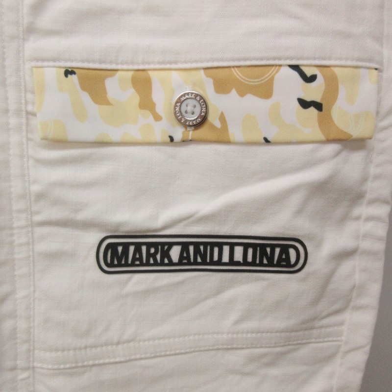 MARK & LONA メンズパンツ M グレー スカルロゴ付き MARK & LONA メンズパンツ M グレー スカルロゴ付き（楽天市場