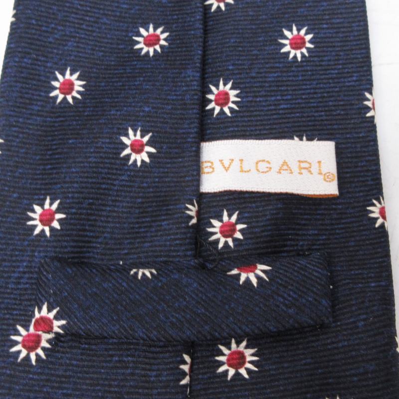 ブルガリ BVLGARI ネクタイ シルク 花柄 フラワー クアトロ