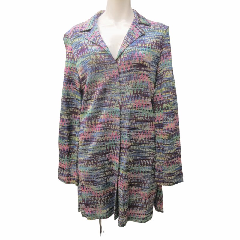 ミッソーニ MISSONI ロング カーディガン ニット コート 総柄