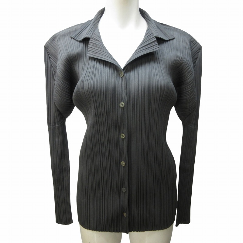ISSEY MIYAKE PLEATS PLEASE】カーディガン カットソー