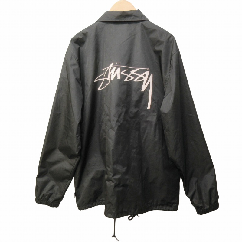 ストゥーシー コーチジャケット バックプリント M stussy ステューシー コーチジャケット M 迷彩 バックロゴ