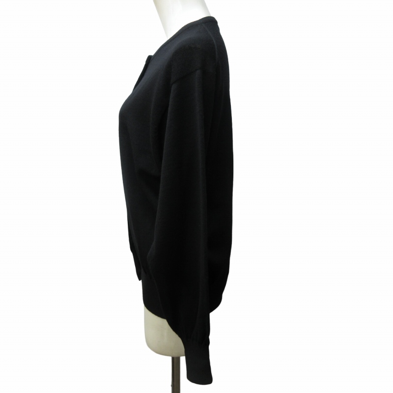 【極美品】Dior 　ディオール　カーディガン　ロゴボタン　黒　ウール　CDロゴ Christian Dior/クリスチャン・ディオール カーディガン