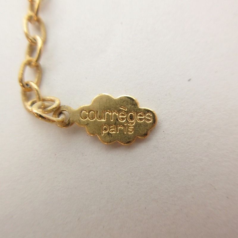 クレージュ courreges ネックレス ペンダント ロゴ メタル 総