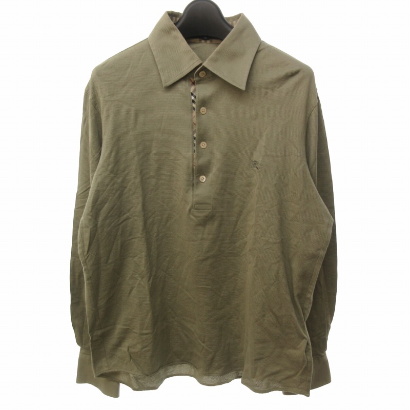 バーバリー ノバチェックポロシャツ グリーン