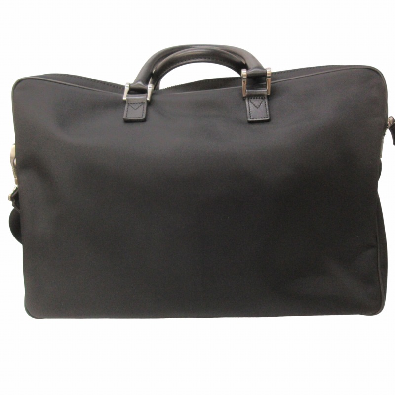 【新品同様】BURBERRY バーバリー　２WAY ブリーフケース ブラック BURBERRY バーバリー メンズ ビジネスバッグ レザー 2way