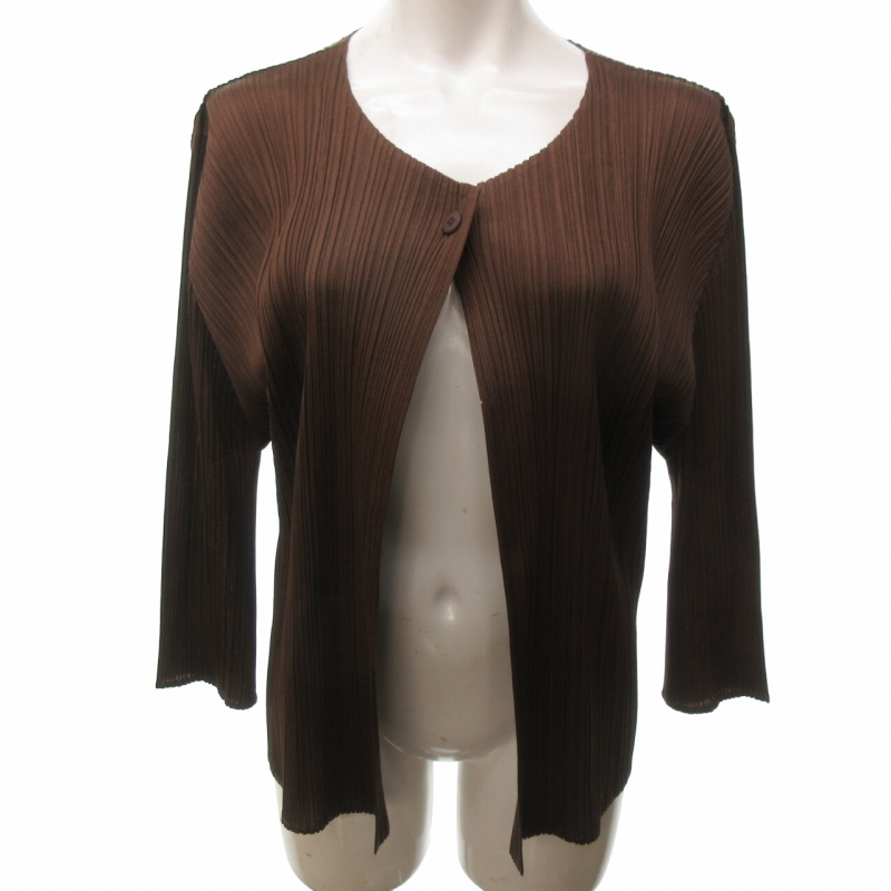 プリーツプリーズ PLEATS PLEASE イッセイミヤケ カーディガン  