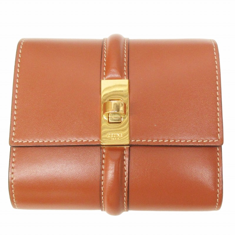 セリーヌ CELINE 現行モデル スモール トリフォールド ウォレット 16  