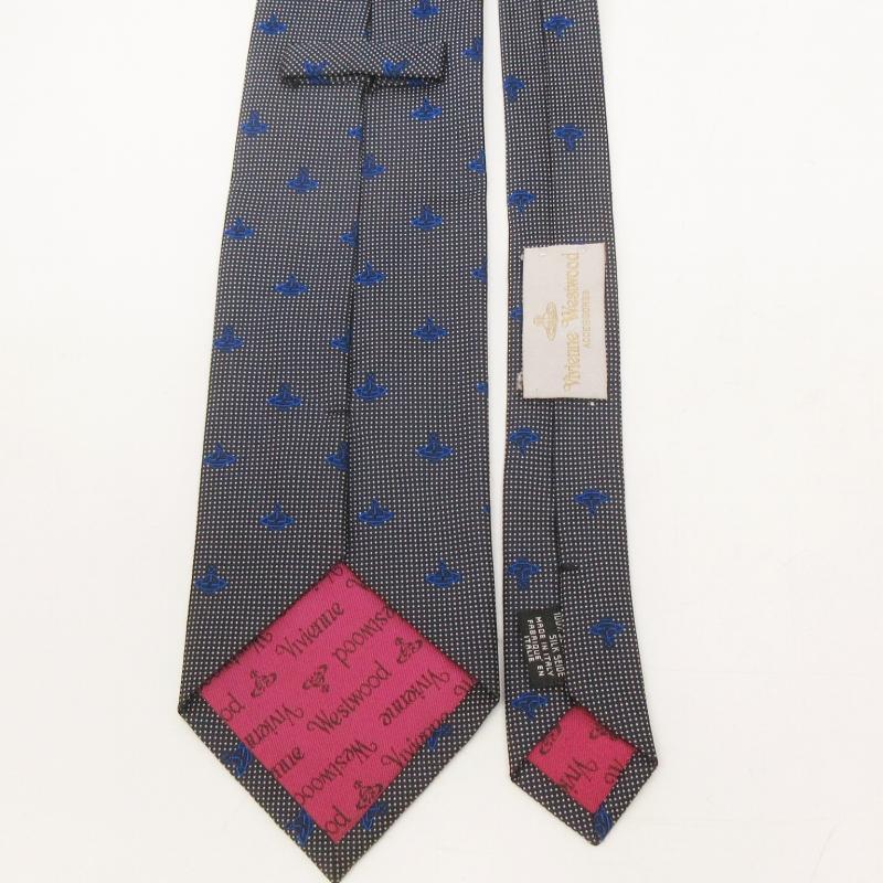 【美品】 vivienne westwood シルク ネクタイ 格子オーヴ ヴィヴィアンウエストウッド Vivienne Westwood Accessoires 美