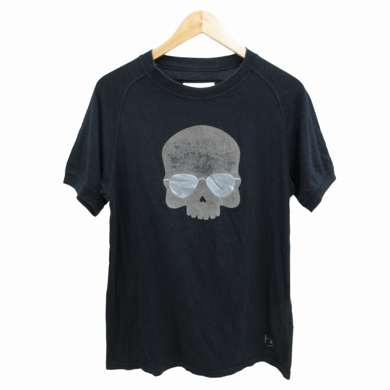 ハイドロゲン HYDROGEN SPORTSWEAR Tシャツ 半袖 M ダメージ加工 スカル 白 ホワイト トップス ハイドロゲン HYDROGEN メンズ トップス Tシャツ 半袖 ロゴ