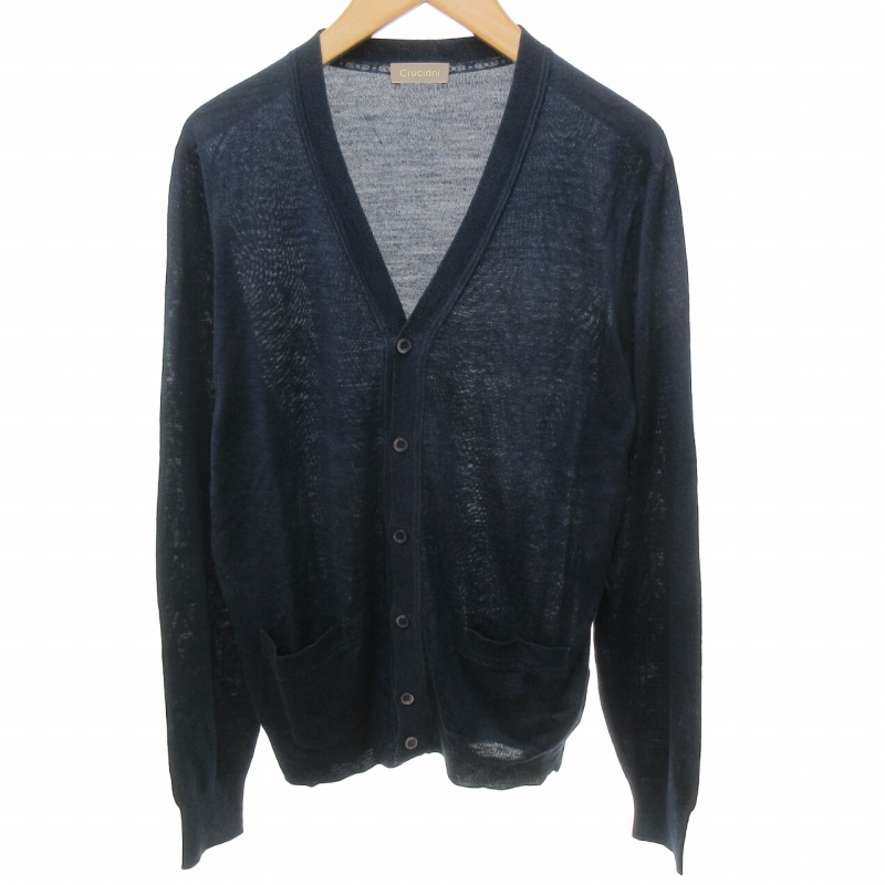 CRUCIANI (クルチアーニ) リネンコットンシルクカシミヤカーディガン S