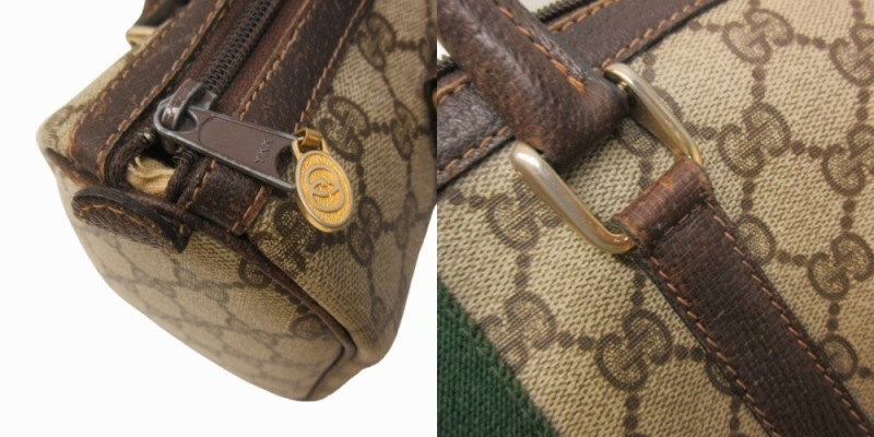オールドグッチ GUCCI ミニボストン ハンドバッグ GGスプリーム