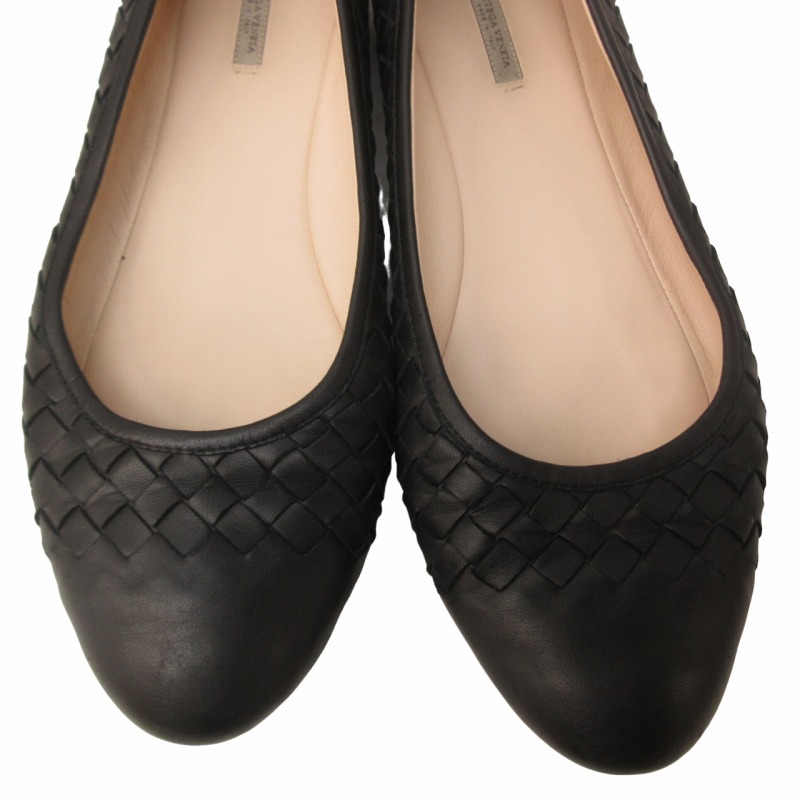 ボッテガヴェネタ BOTTEGA VENETA イントレチャート パンプス バレエ