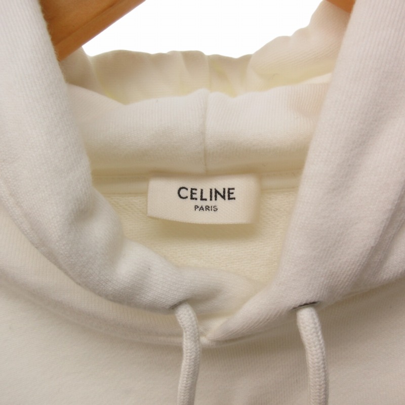 CELINE スタッズホワイトパーカーエディフーディセリーヌ