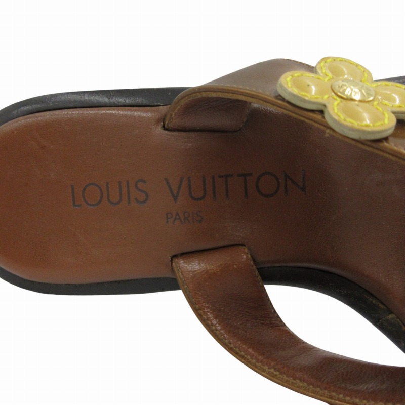 ルイヴィトン フラワーモチーフサンダル 37 正規品 Louis Vuitton フラワーモチーフ サンダル - メルカリ