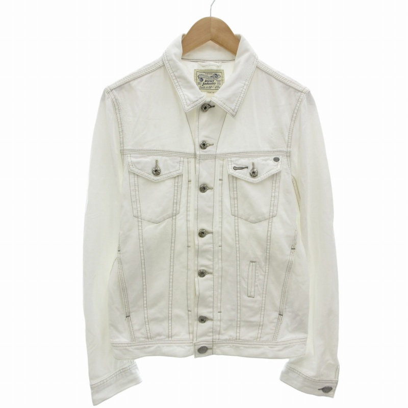 ディーゼル DIESEL デニムジャケット Gジャン ダメージ加工 銀ボタン 