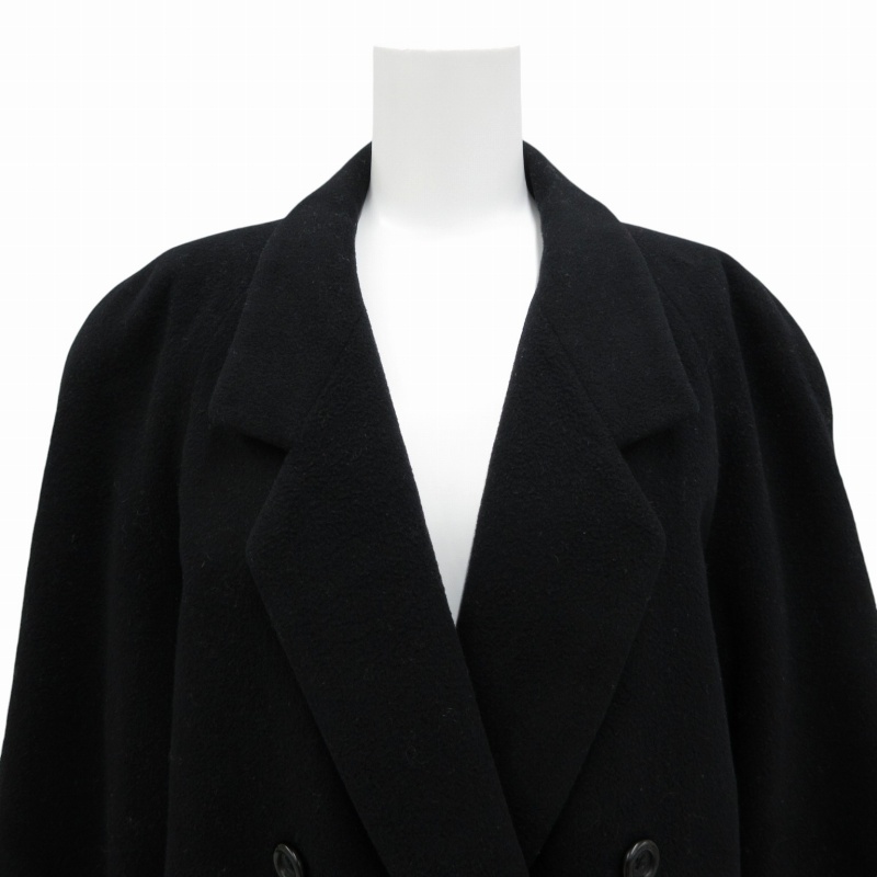 希少 Burberrys ウール カシミヤ ダブル チェスターコート ブラック バーバリーズ Burberrys 90's ヴィンテージ ダブルチェスター