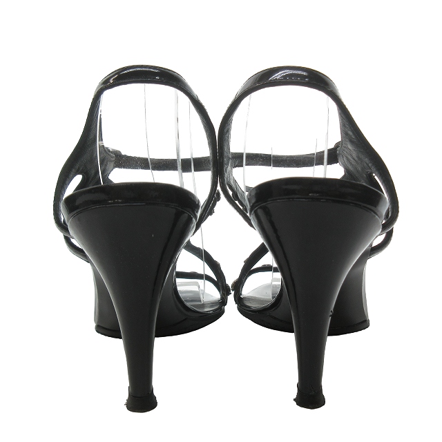 シャネル CHANEL NO.5 モチーフ サンダル ヒール アンクル