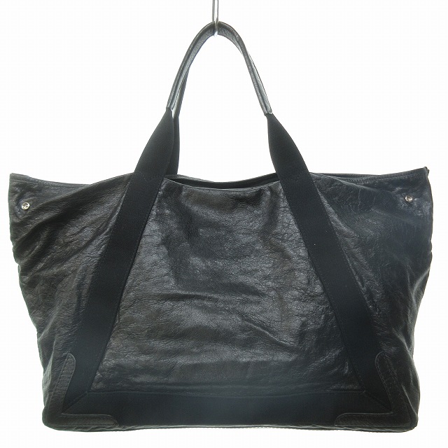 バレンシアガ ネイビーカバス M エクスクルーシブライン レザー トート