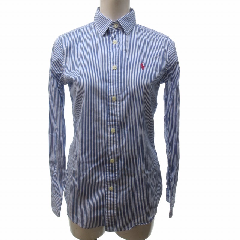 ラルフローレン リネンシャツ 長袖 現行タグ ピンク XS〜S POLO RALPH