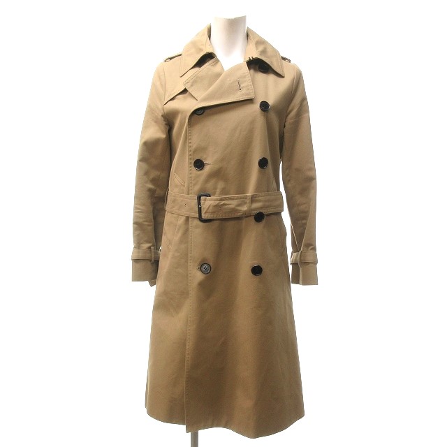 hyke ロングコート ウール ベージュ ダブル レディース 1